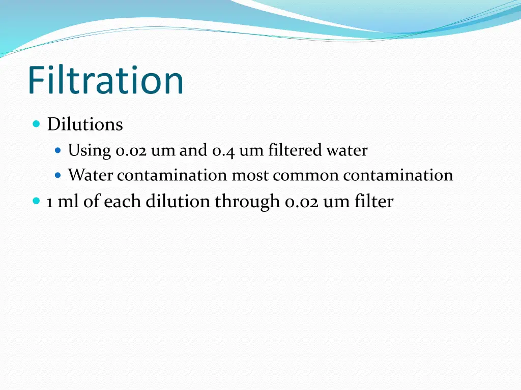 filtration