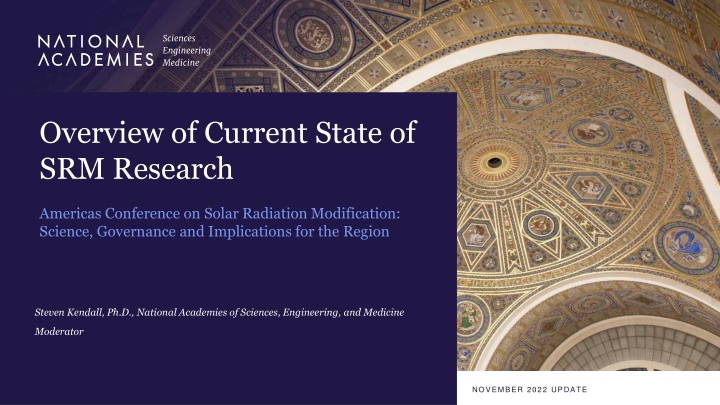 overview of current state of srm research