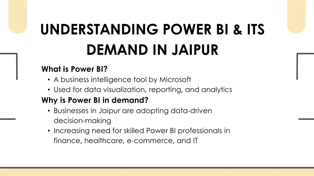 understanding power bi its demand in jaipur what