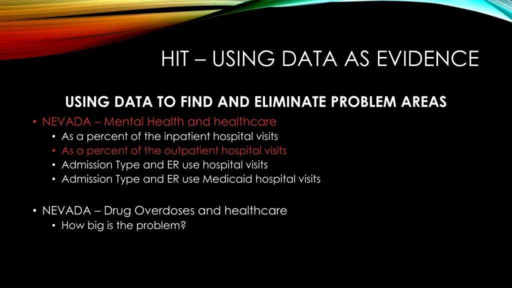 hit using data as evidence 1