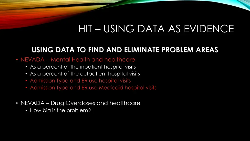 hit using data as evidence 2