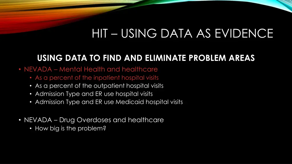 hit using data as evidence