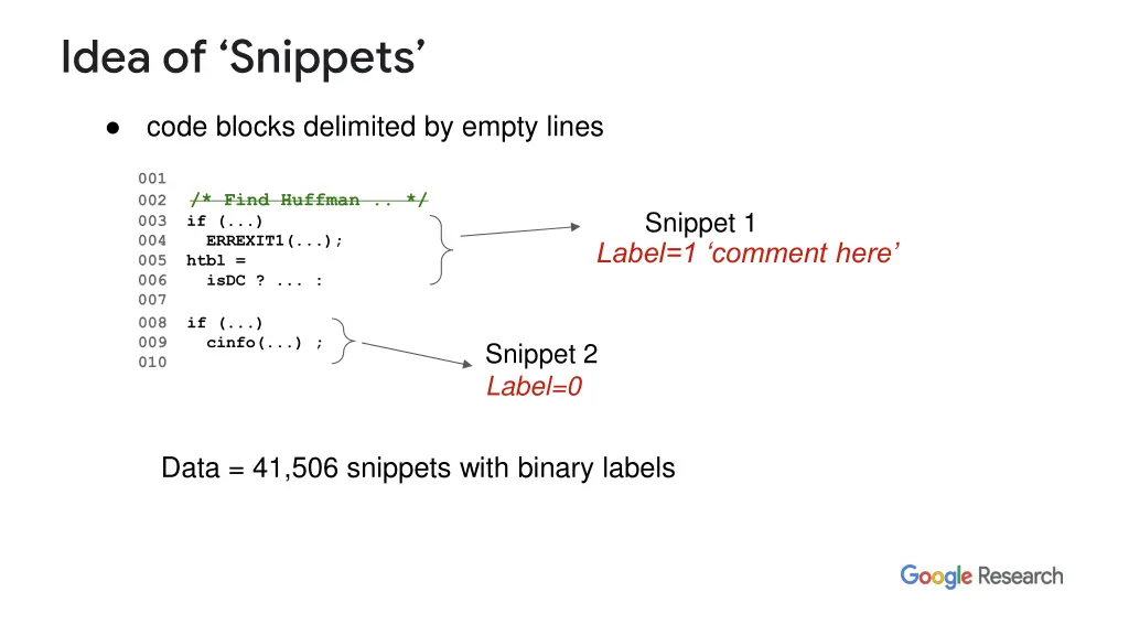 idea of snippets 2