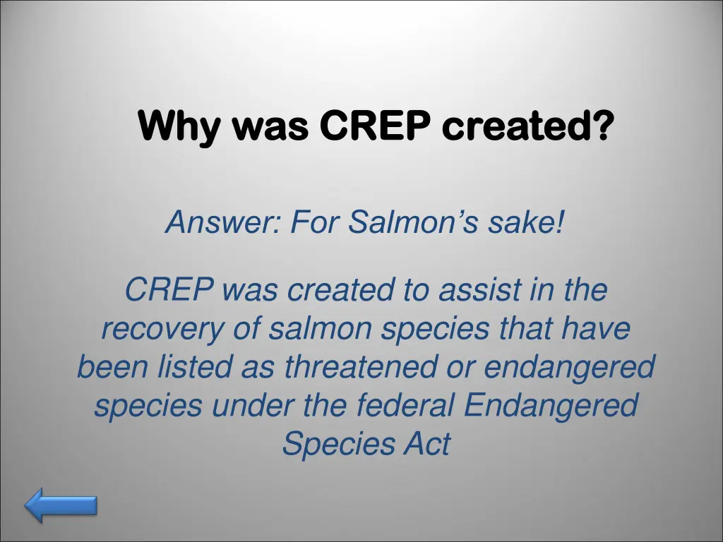 why was crep created why was crep created