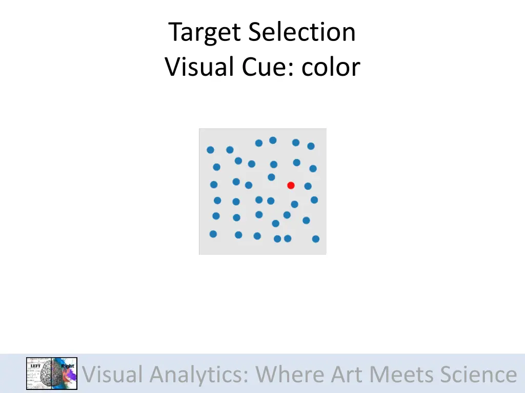 target selection visual cue color