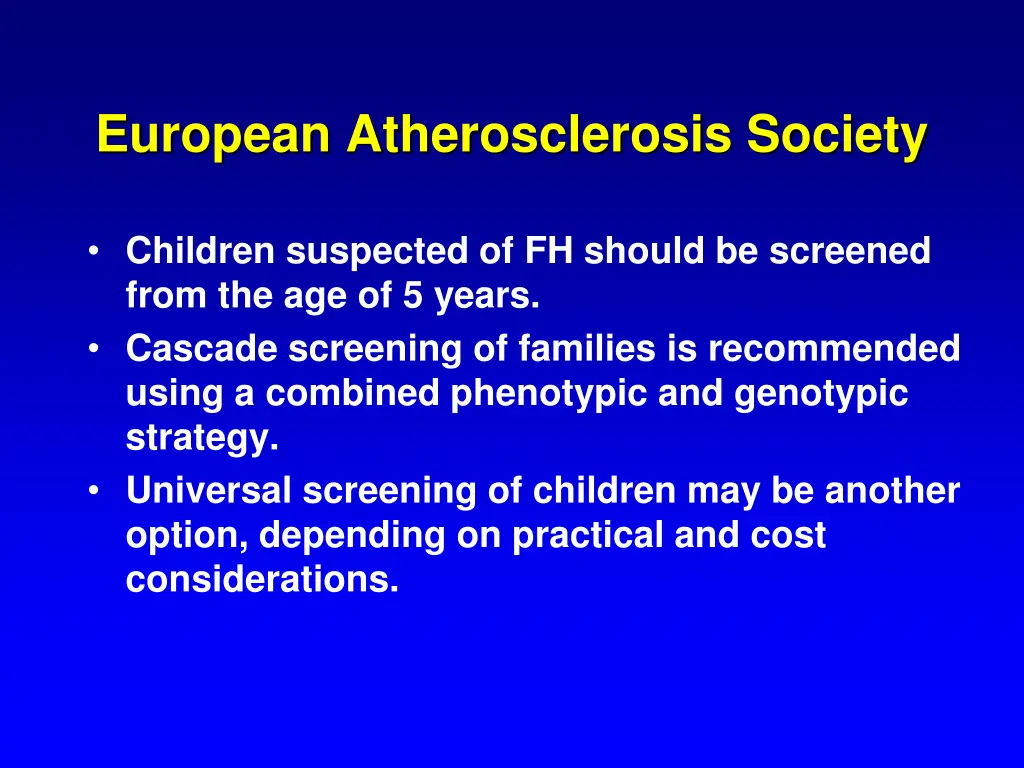 european atherosclerosis society