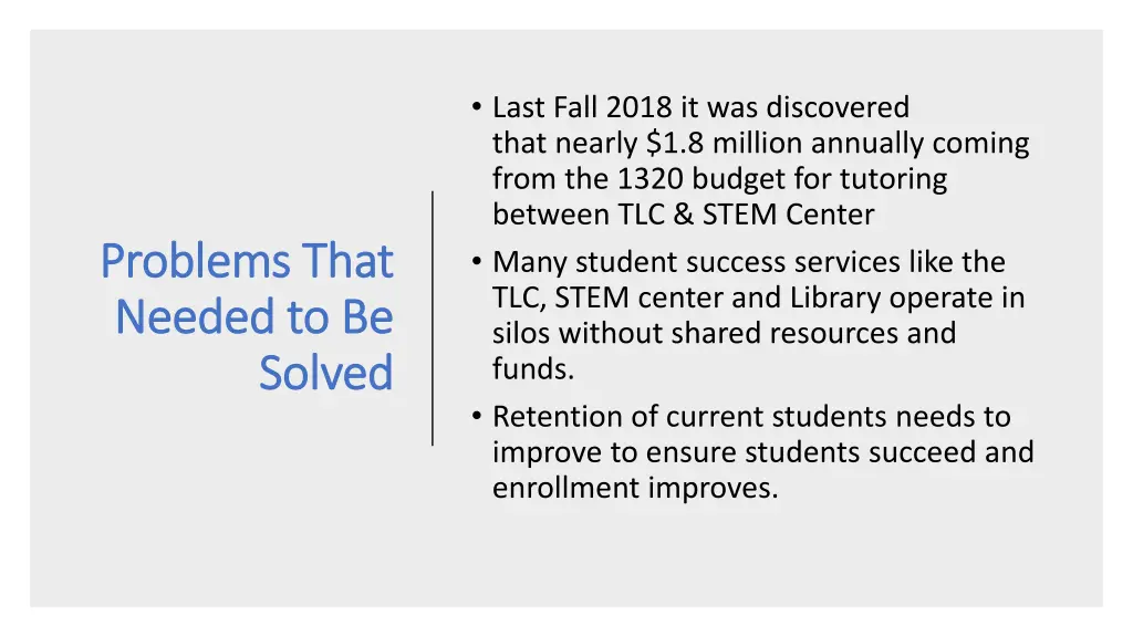 last fall 2018 it was discovered that nearly