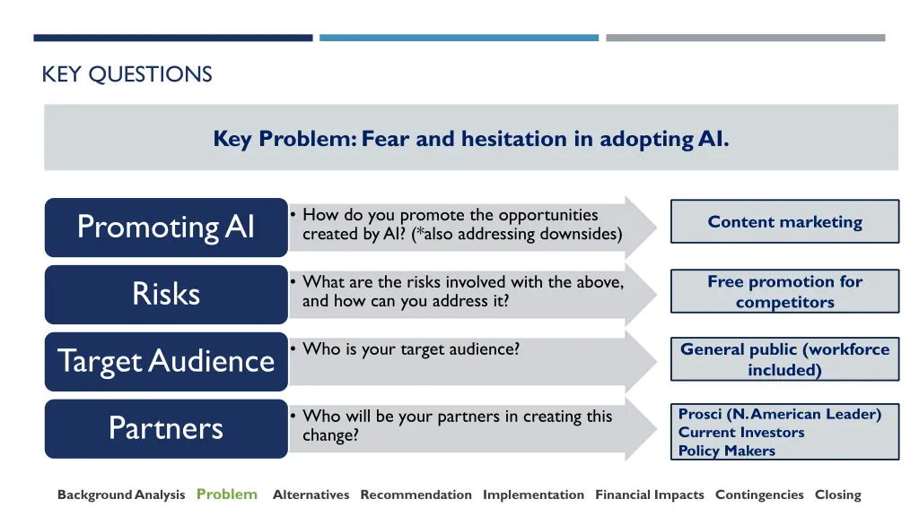 key questions