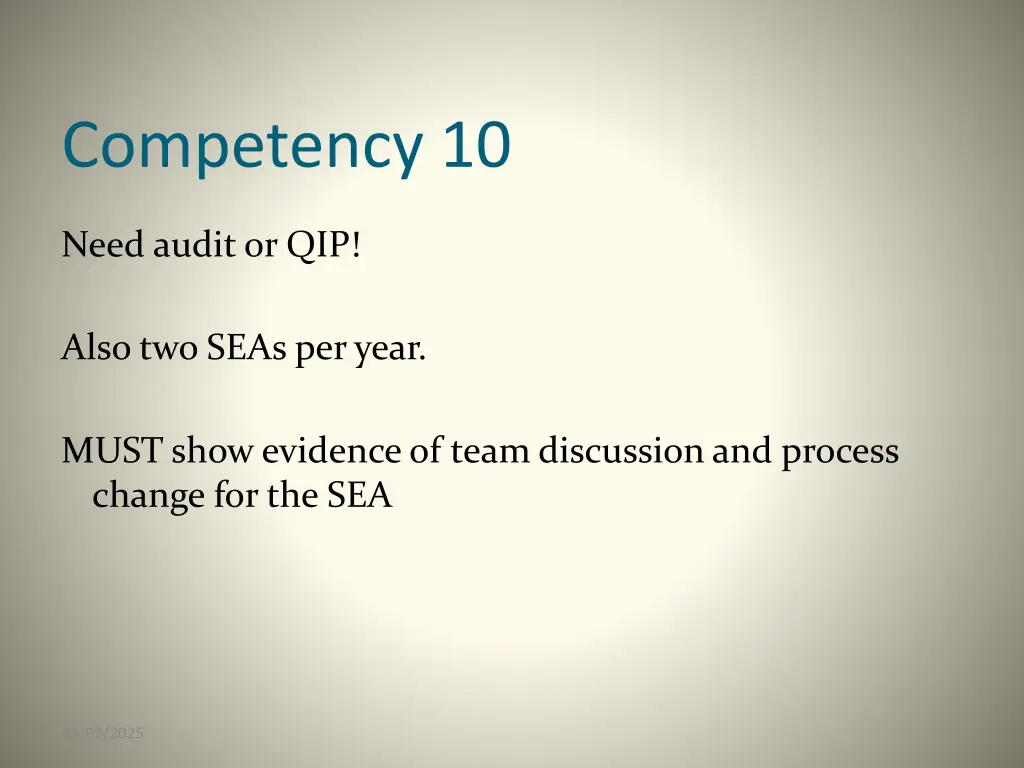 competency 10