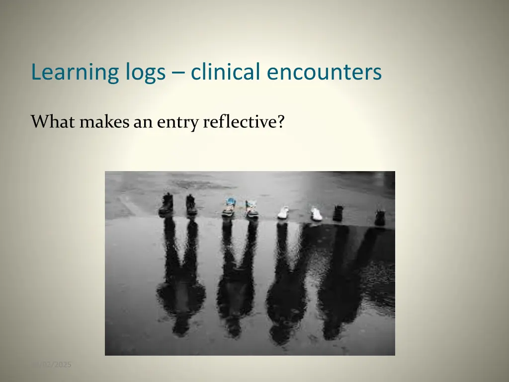 learning logs clinical encounters