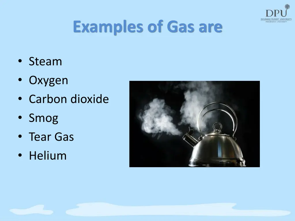 examples of gas are