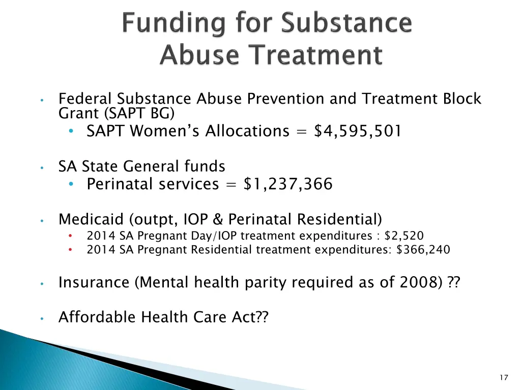 federal substance abuse prevention and treatment