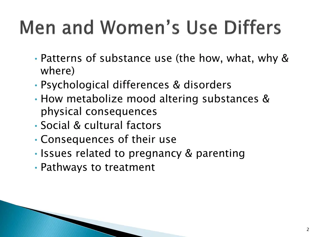 patterns of substance use the how what why where