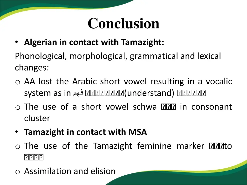 conclusion