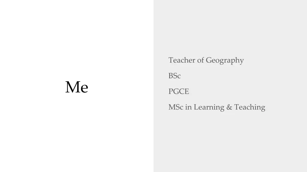 teacher of geography