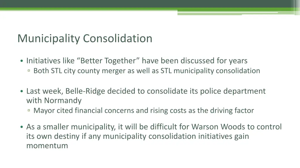 municipality consolidation