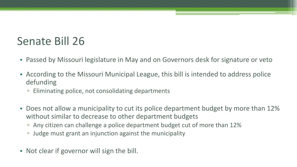 senate bill 26