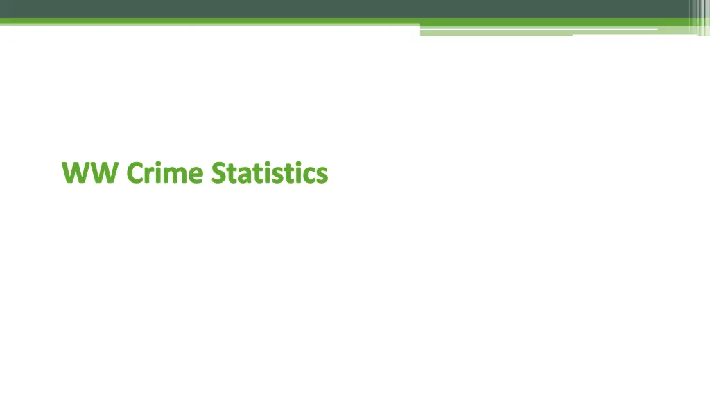 ww crime statistics
