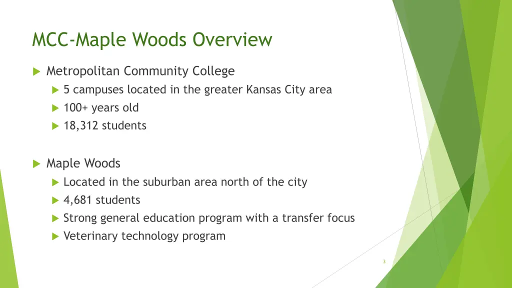 mcc maple woods overview