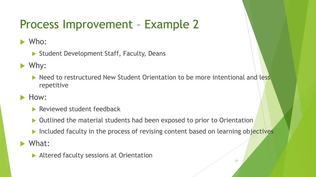 process improvement example 2