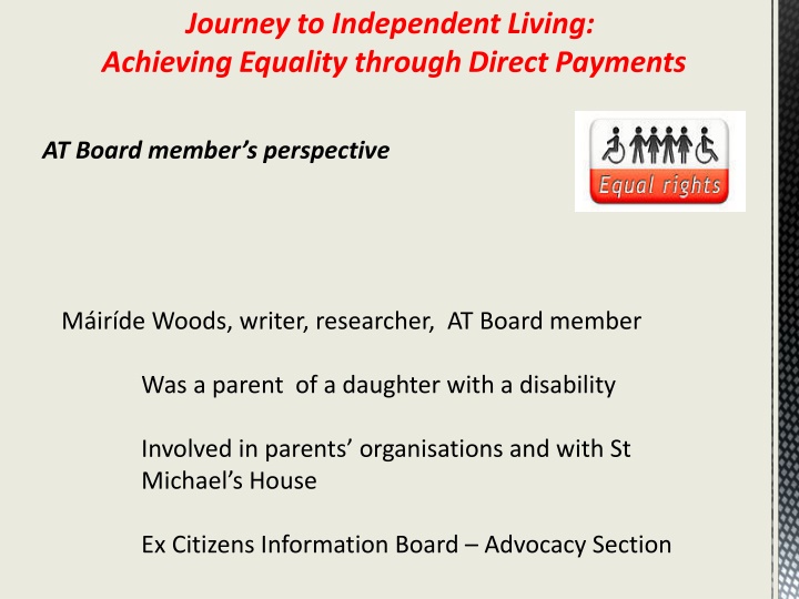 journey to independent living achieving equality