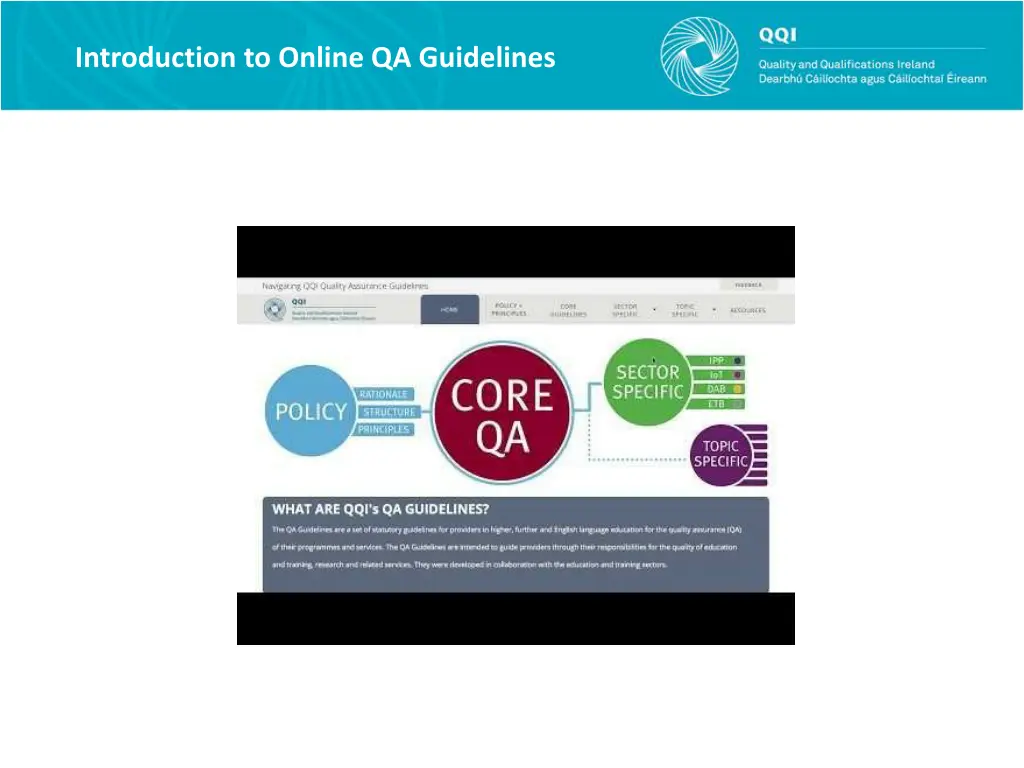 introduction to online qa guidelines