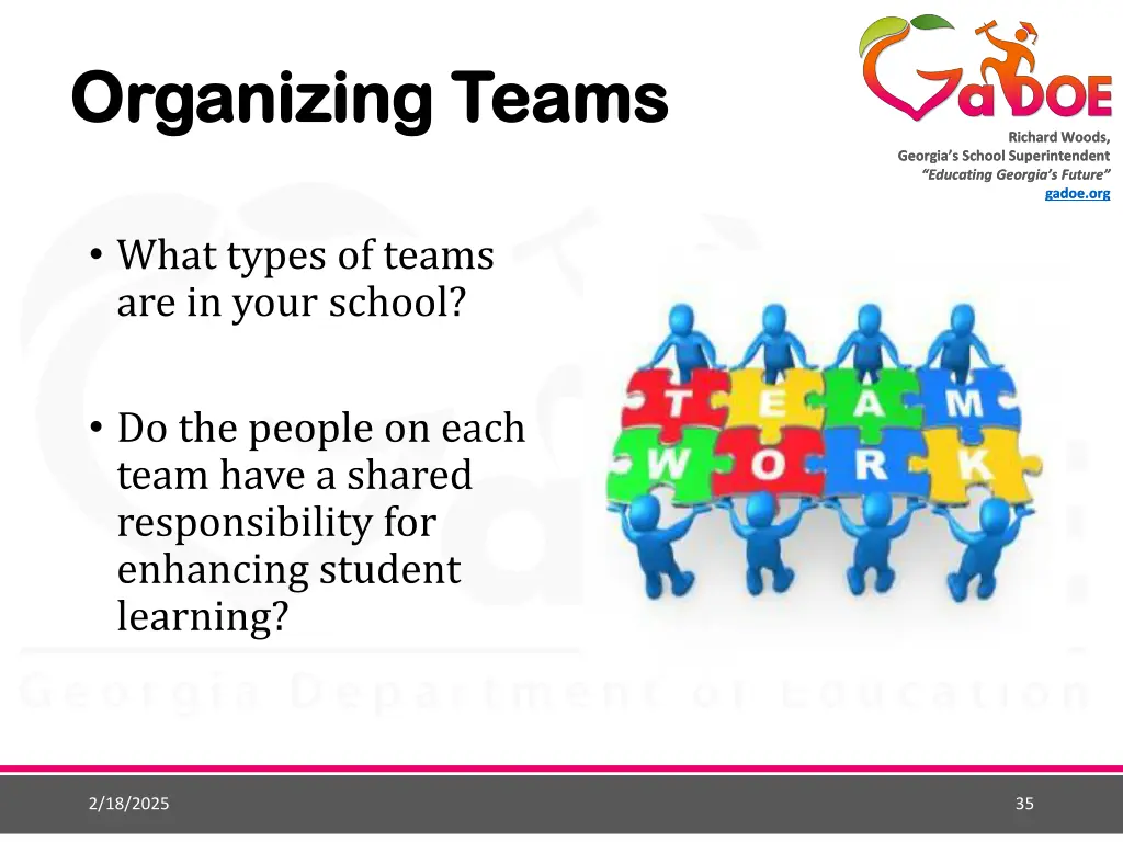 organizing teams organizing teams