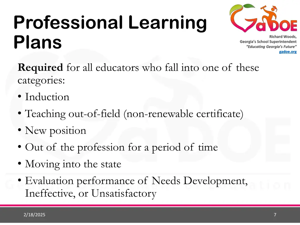 professional learning plans