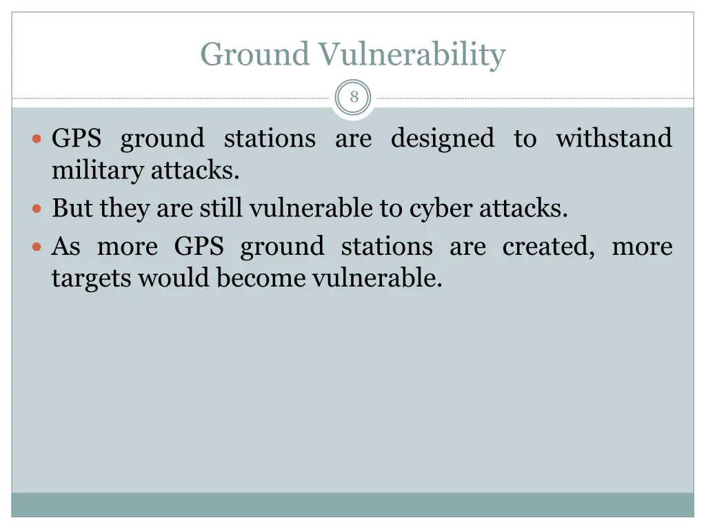 ground vulnerability