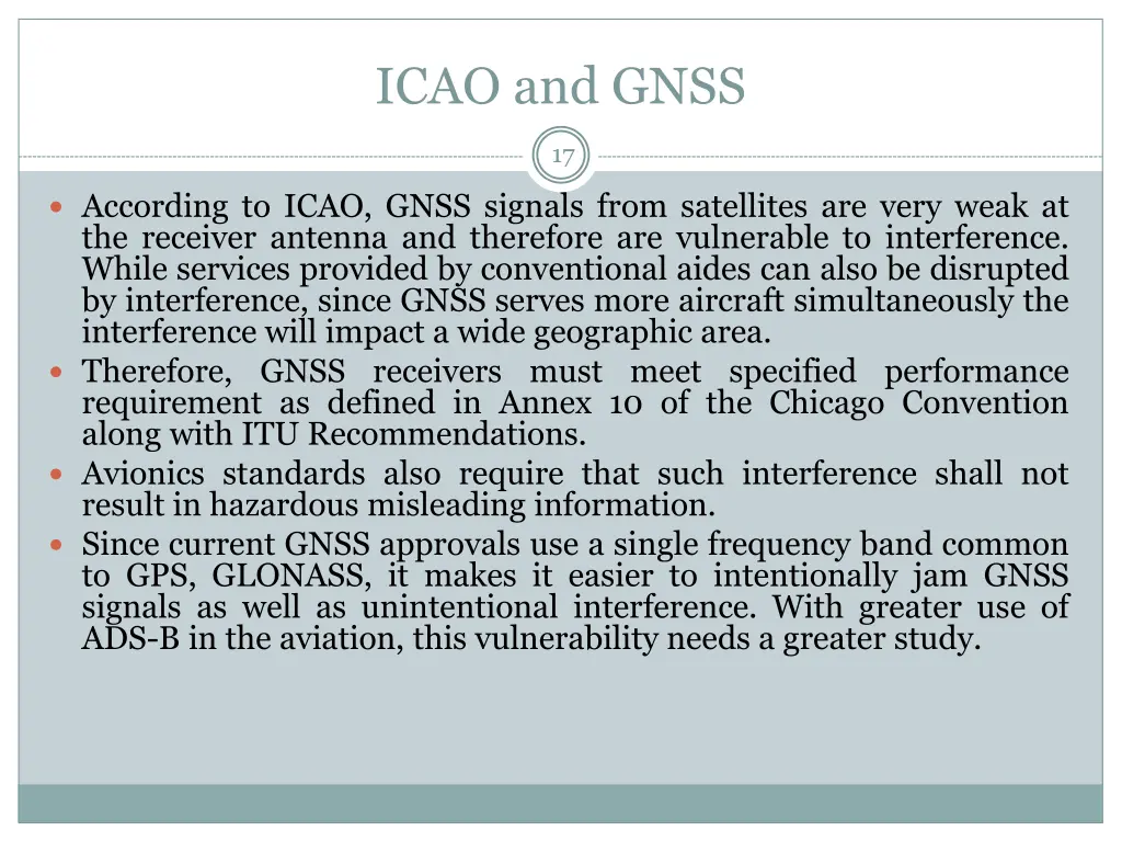 icao and gnss