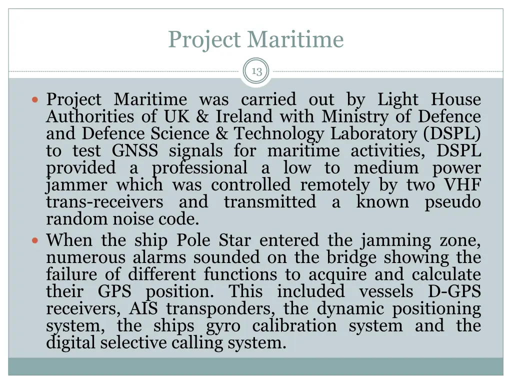 project maritime