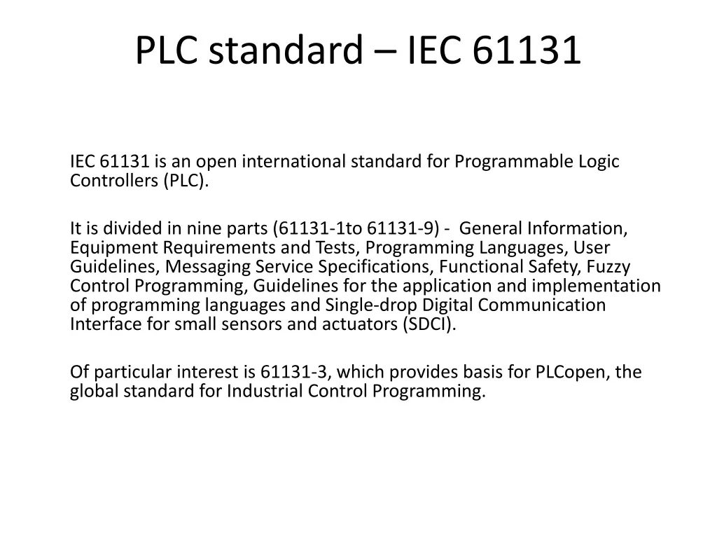 plc standard iec 61131