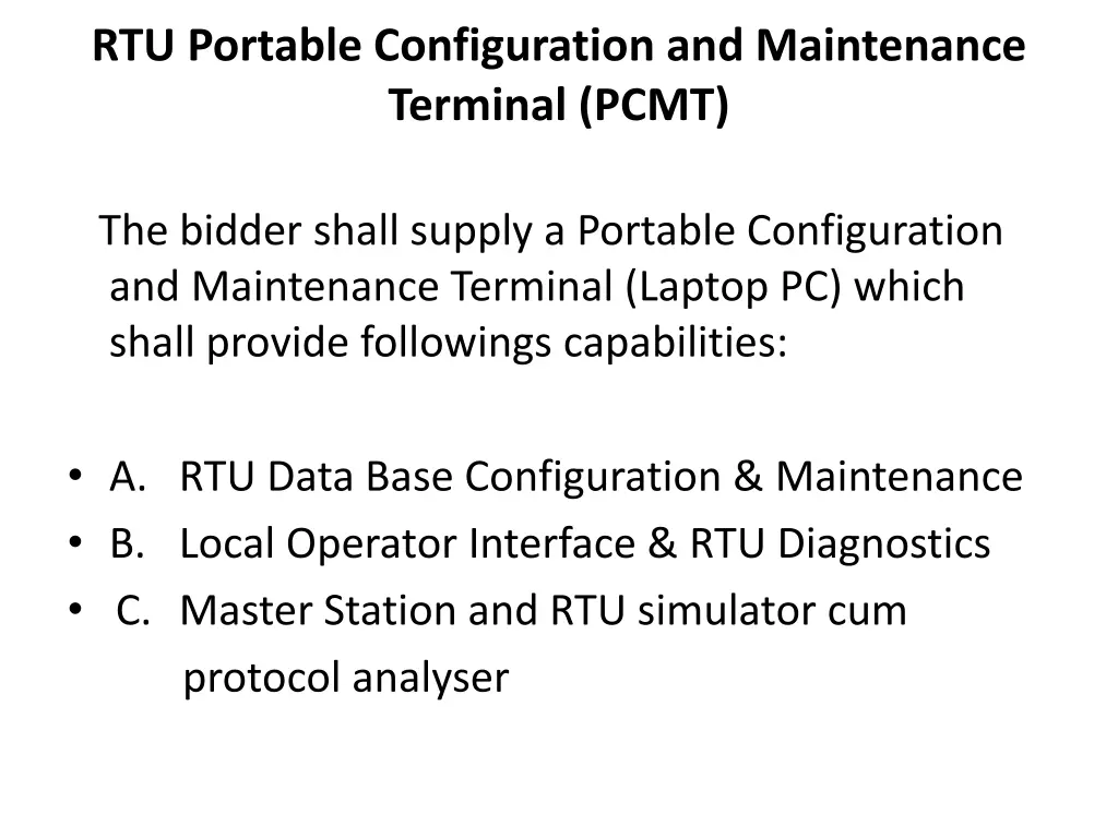 rtu portable configuration and maintenance