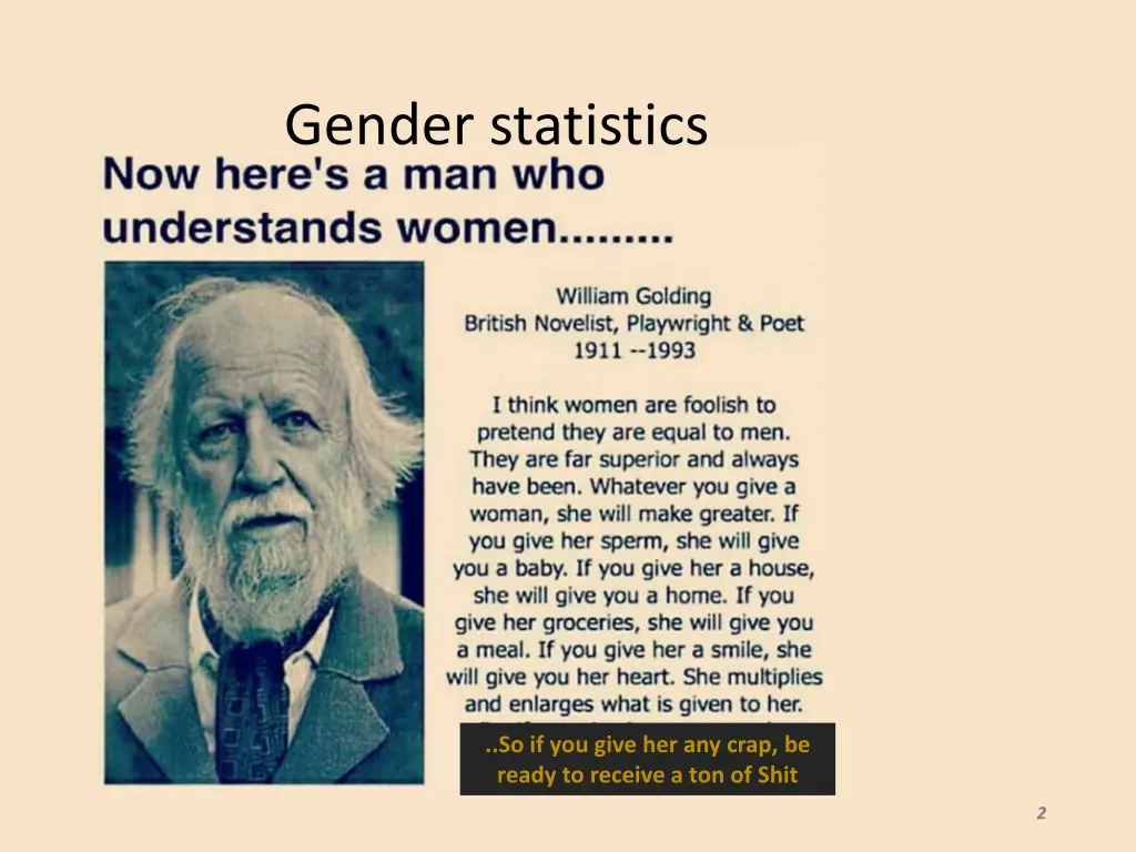 gender statistics