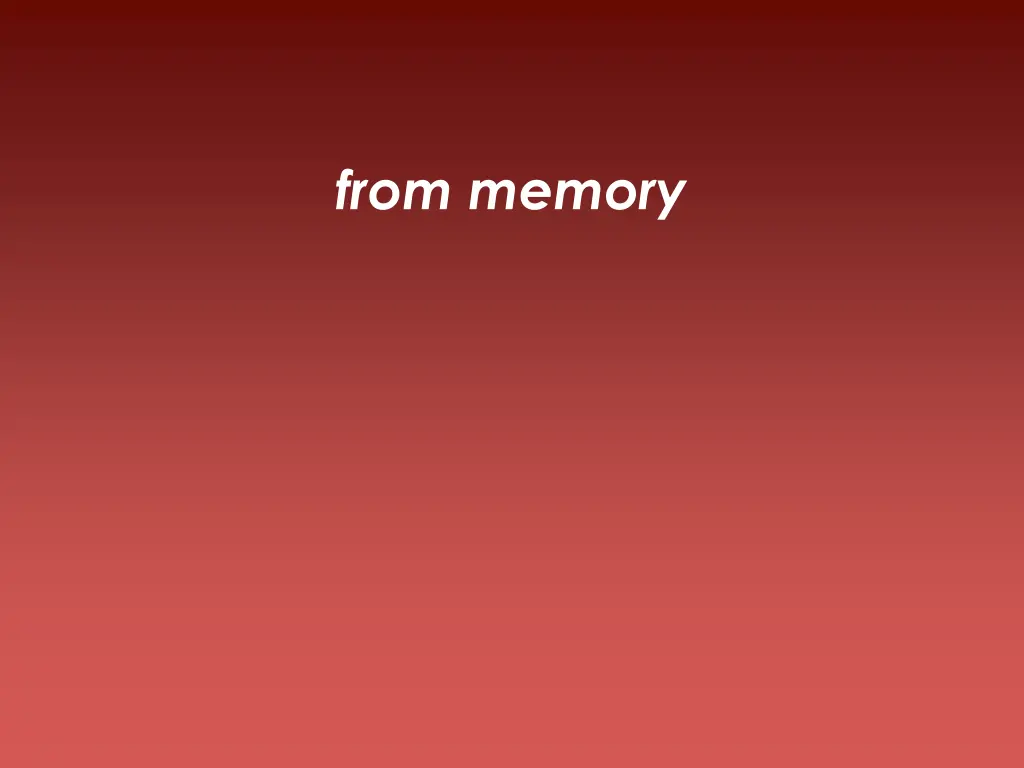 from memory 1