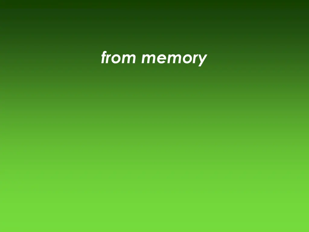 from memory 2