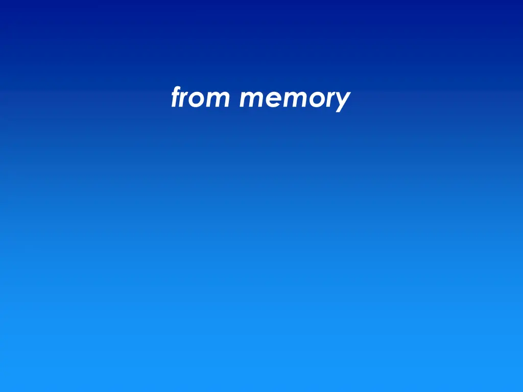 from memory 3