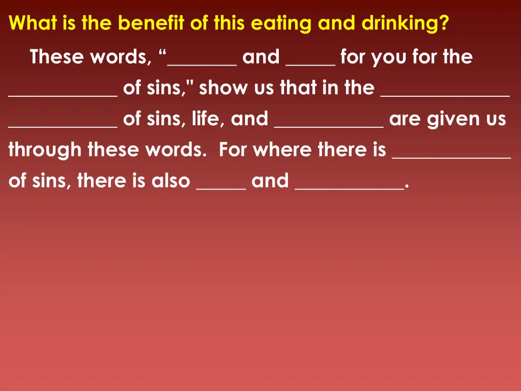 what is the benefit of this eating and drinking 2