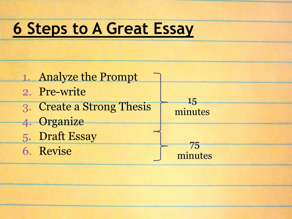6 steps to a great essay 1