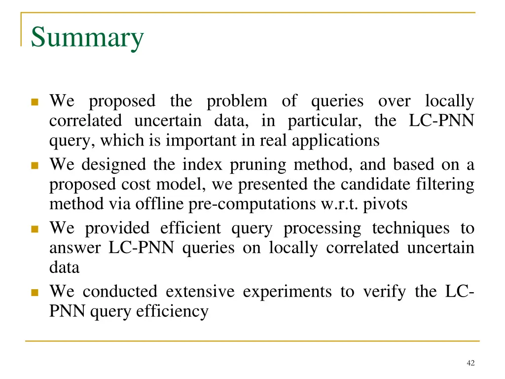 summary