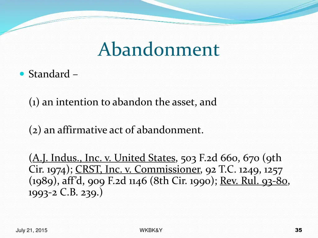 abandonment