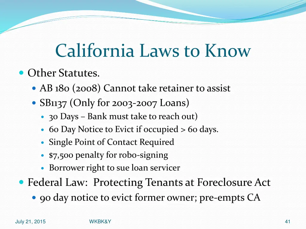 california laws to know 1