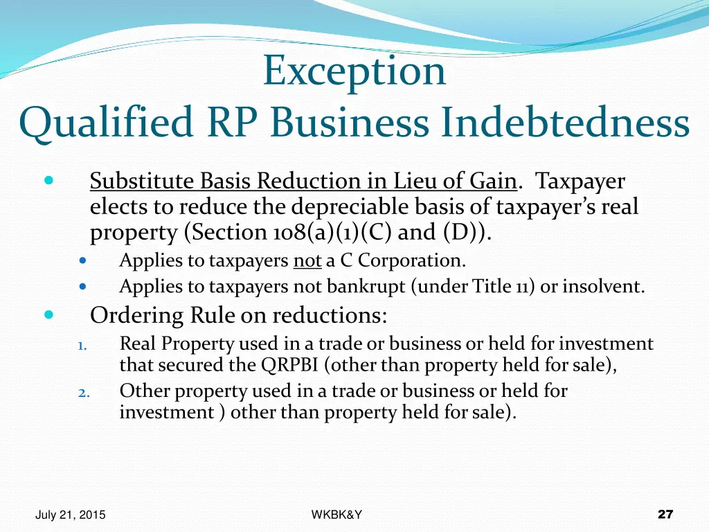 exception 1