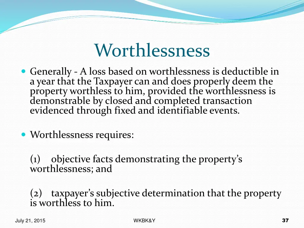 worthlessness