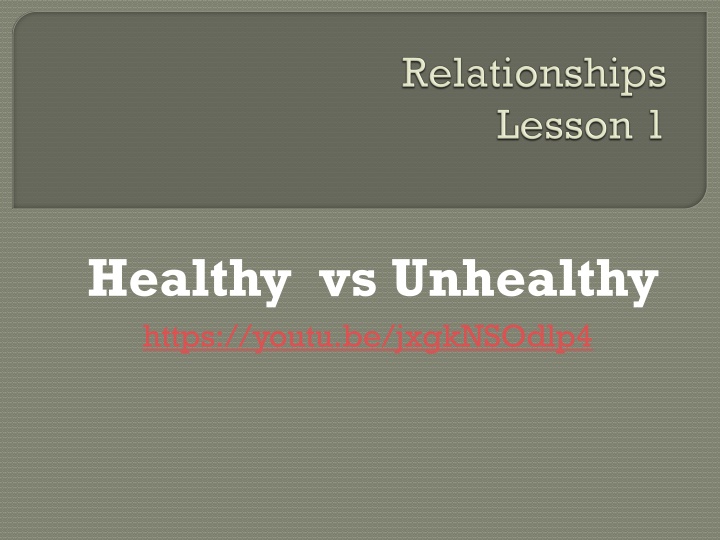 healthy vs unhealthy