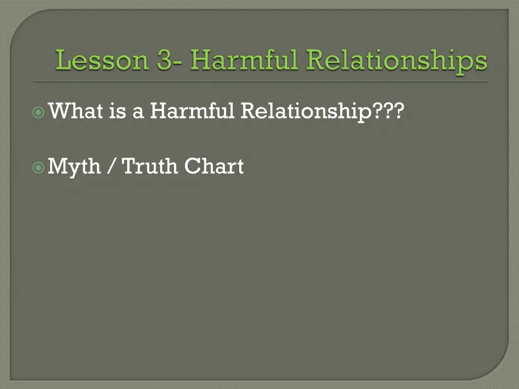 what is a harmful relationship