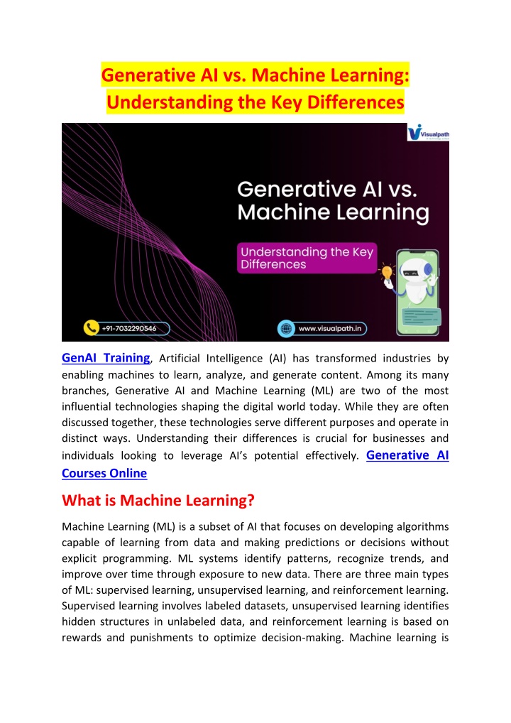 genai training artificial intelligence