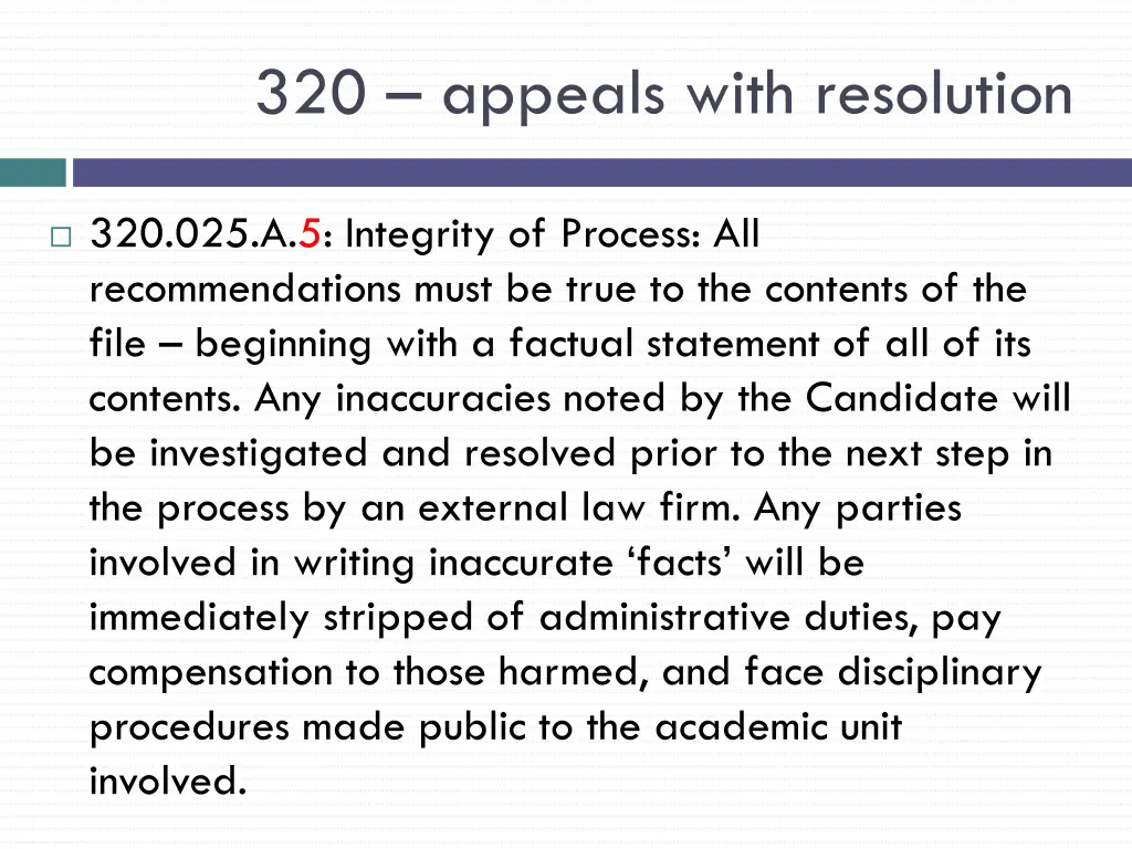 320 appeals with resolution