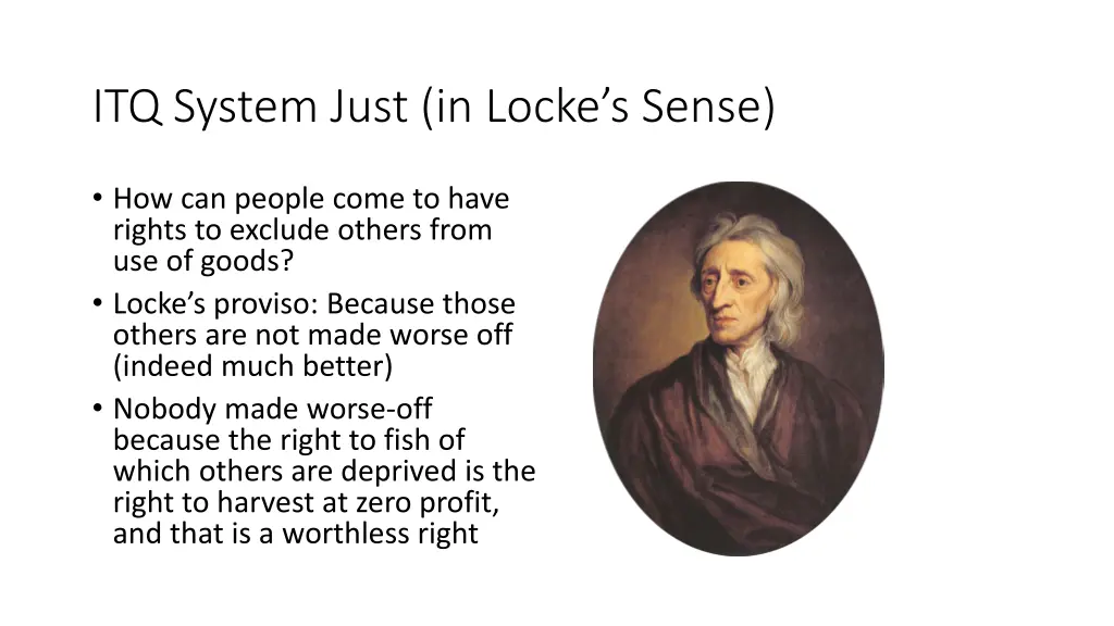itq system just in locke s sense