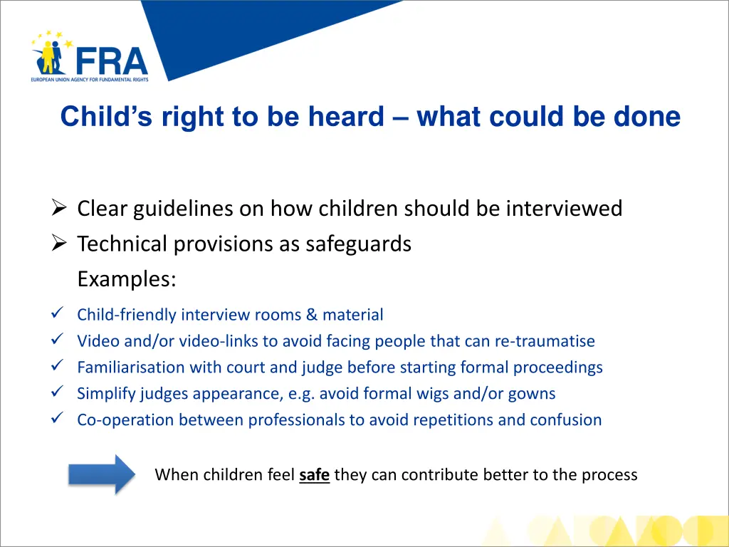 child s right to be heard what could be done
